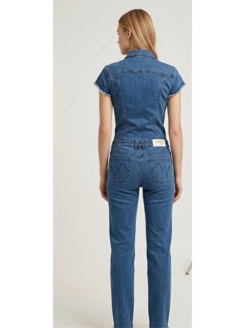 Tuta Denim Slim Fit Senza Maniche  Effetto Second Skin - Stile Urban Chic Met Met | M12 T22L937V. UNICA